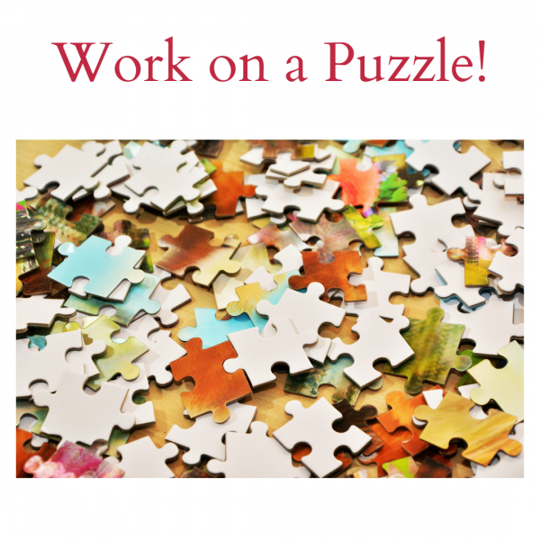 work on a puzzle