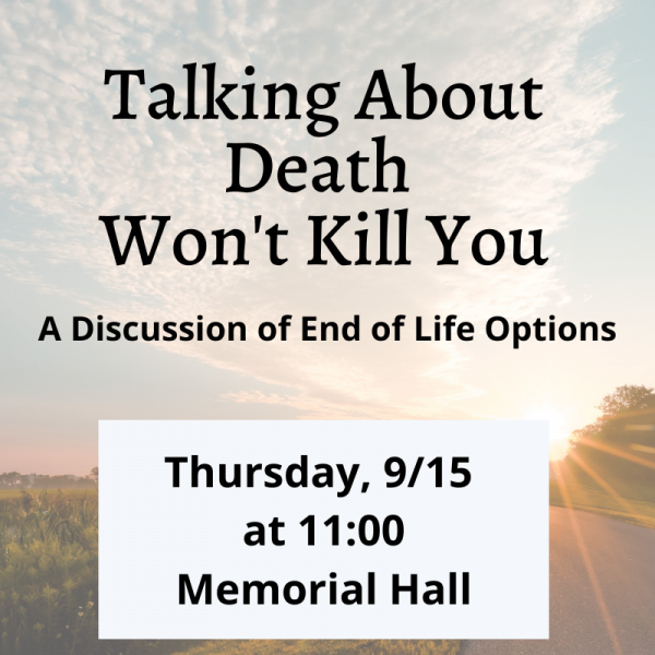 Image for event: Talking About Death Won't Kill You