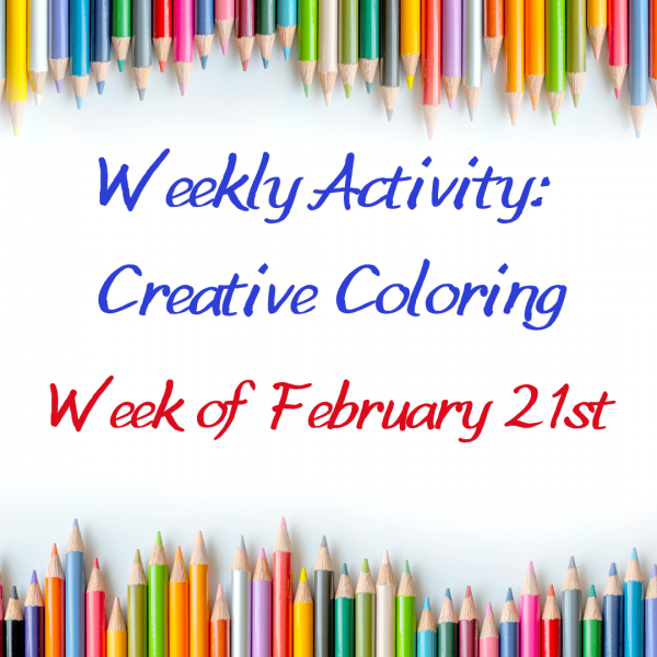 weekly activity: creative coloring