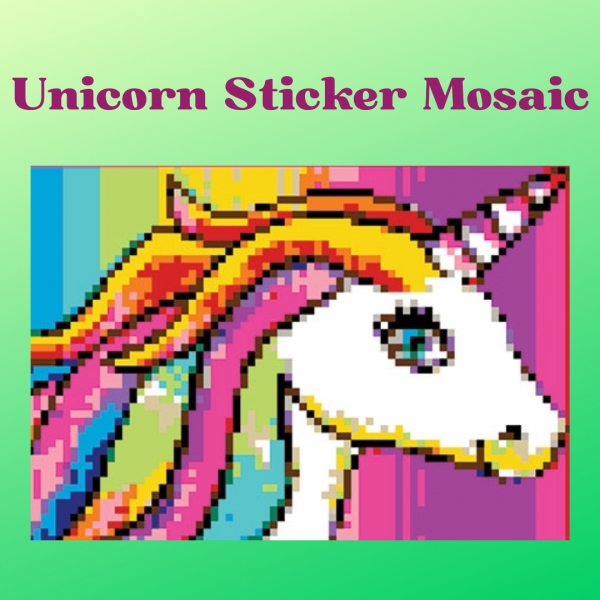 unicorn sticker mosaic