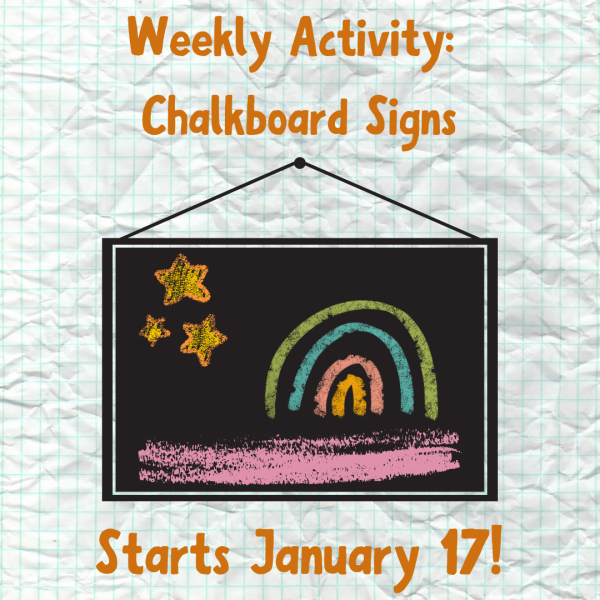 weekly craft chalkboard signs